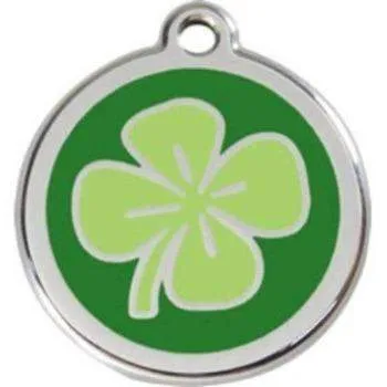 Green Clover Pet ID Tag