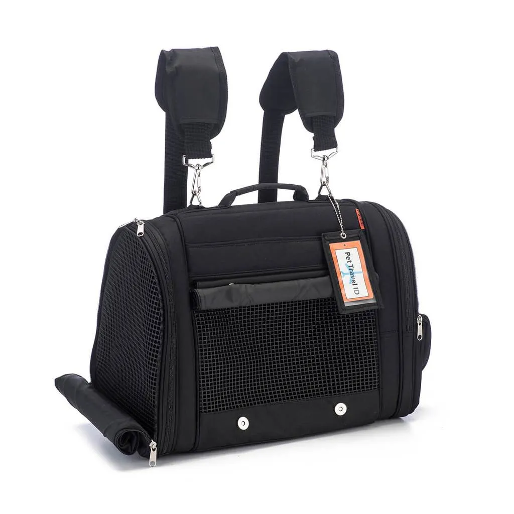 Hideaway Pet Backpack: Black