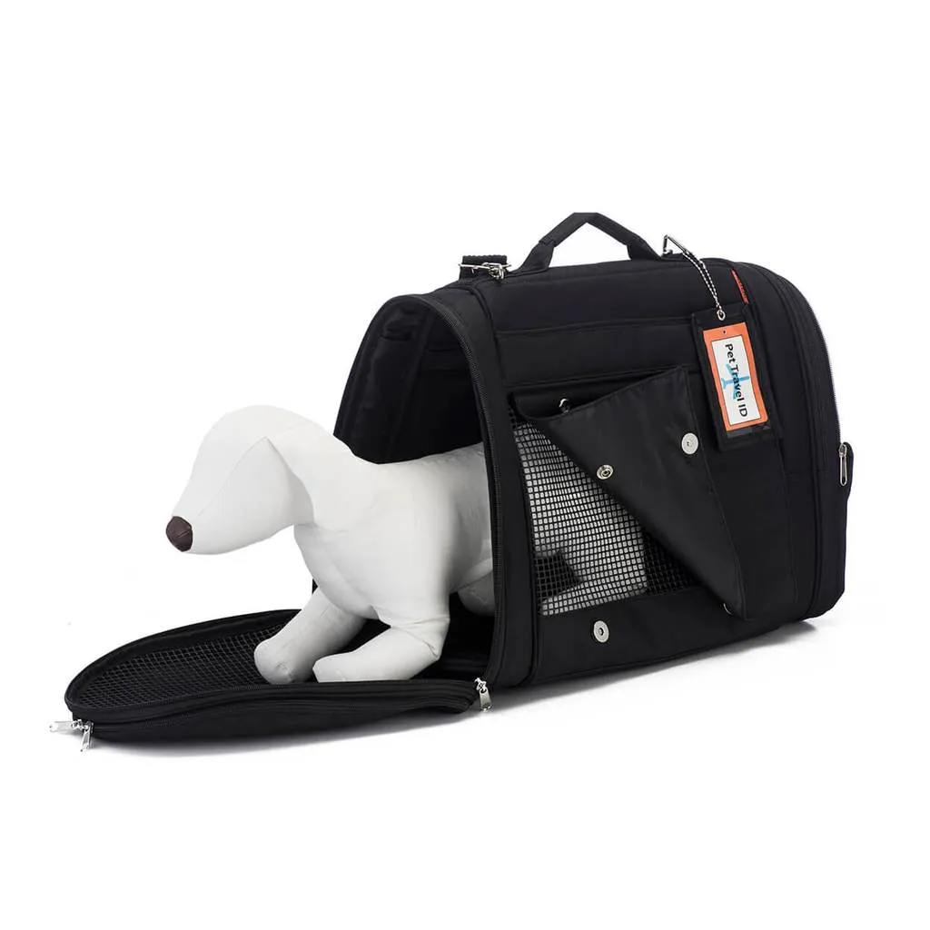 Hideaway Pet Backpack: Black