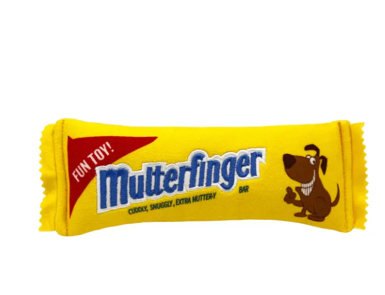 Huxley & Kent Lulubelle's "Mutterfinger” Squeaky Plush Dog Toy