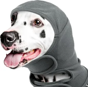 IDOMIK Dog Ear Cover for Anxiety Relief, Adjustable Dog Calming Hood for Grooming Bath Drying, No Shake Pet Head Ear Wrap for Hematomas Fireworks Thunderstorms, Doggy Ear Muffs Noise Protection,Grey,M