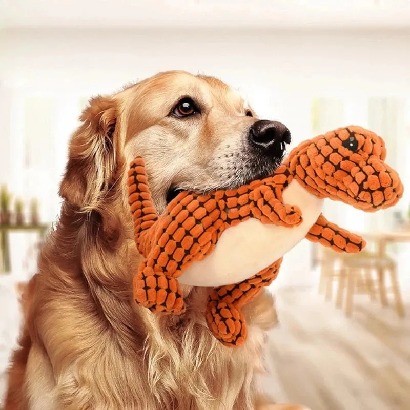 Interactive Plush Squeaky Dog Toy for Small Dogs