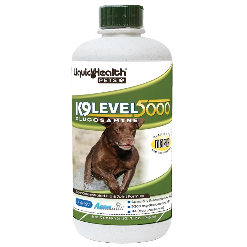 K9 Level 5000 Glucosamine Joint Supplement 32oz by Liquid Health Pets