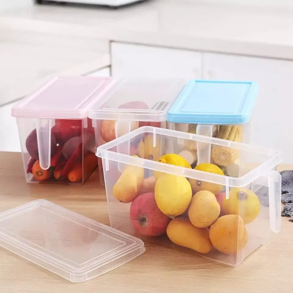 Kitchen Transparent PP Storage Box, Food Container Refrigerator Storage Box, Home Organizer Food Container, Grains Beans Storage Sealed Container
