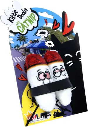 Kittie Doobs Adventure Toys - Funny Catnip Joints for Cats with Dried and Organic High Potency Catnip - Love Theme