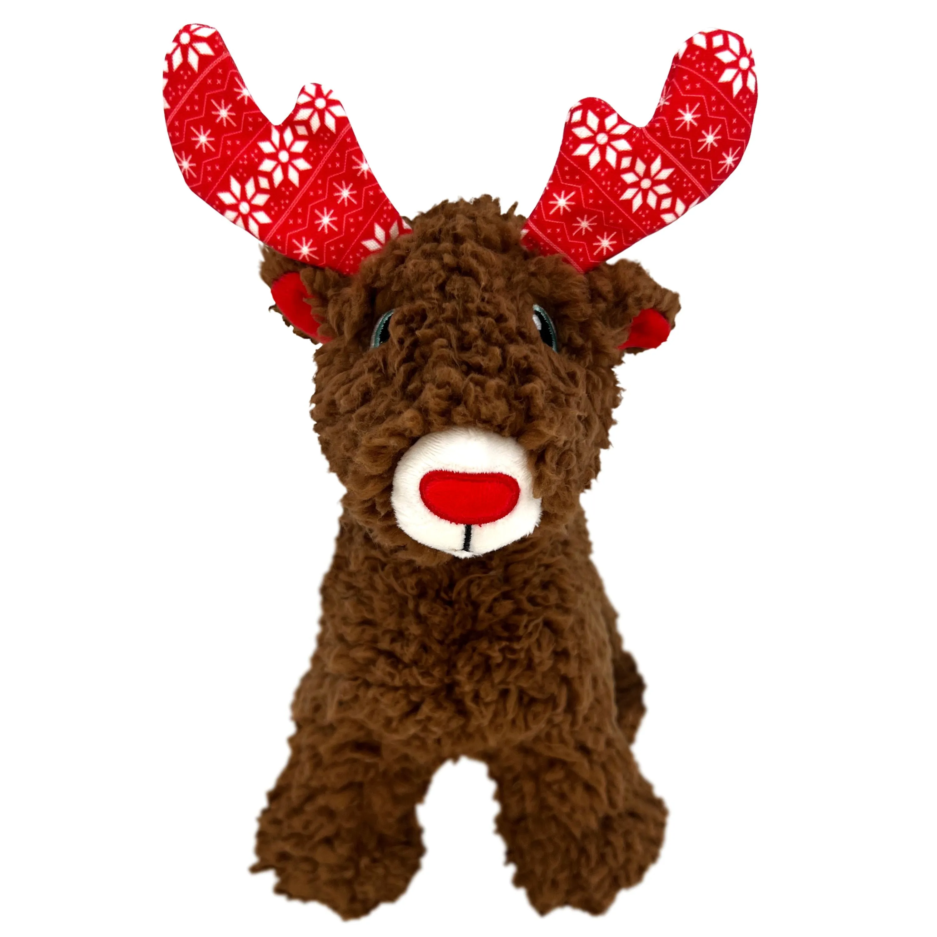 KONG Christmas Sherps Reindeer Medium Soft Dog Toy