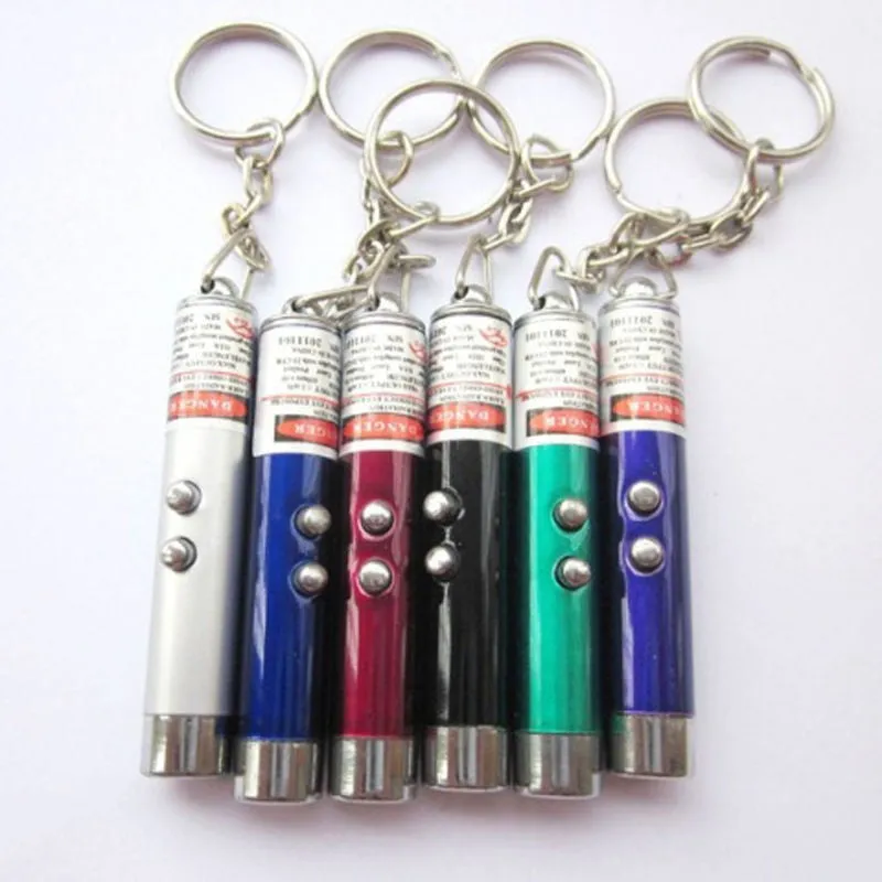 Laser Stick Cool 2 in 1 Red Laser Pointer Pen with White LED Light Childrens Play Cat Toy