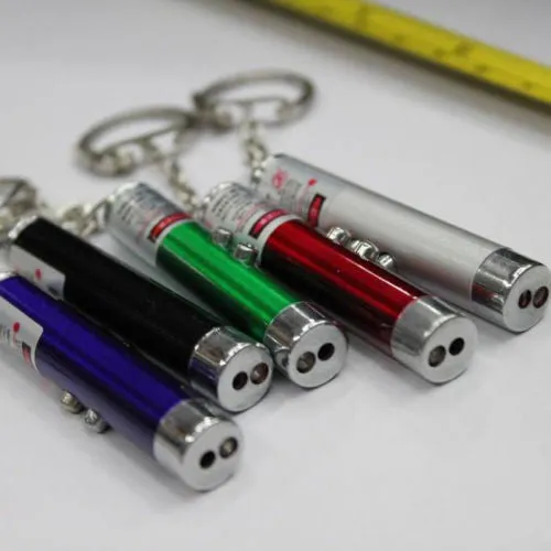 Laser Stick Cool 2 in 1 Red Laser Pointer Pen with White LED Light Childrens Play Cat Toy
