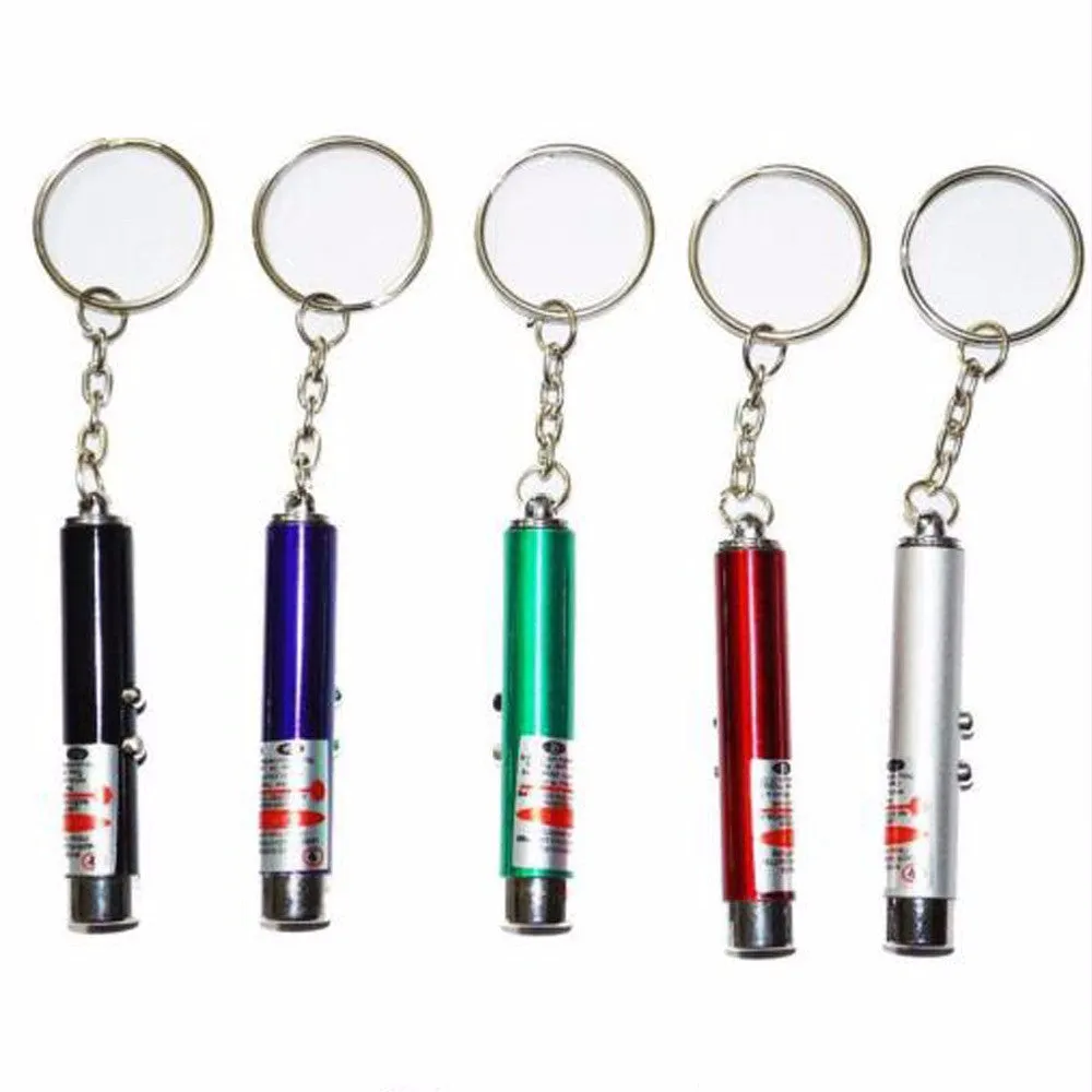 Laser Stick Cool 2 in 1 Red Laser Pointer Pen with White LED Light Childrens Play Cat Toy
