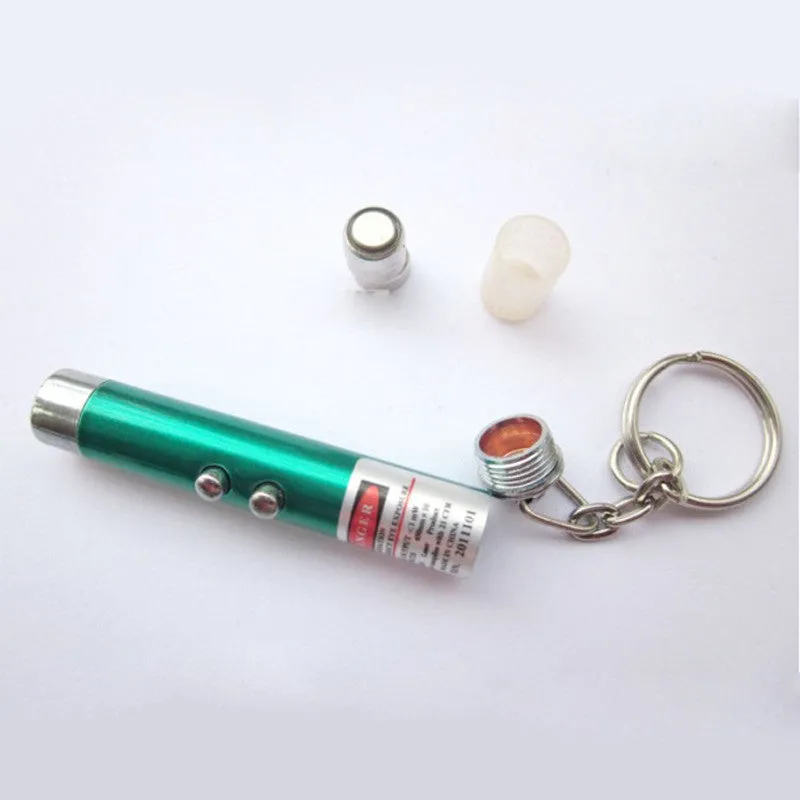 Laser Stick Cool 2 in 1 Red Laser Pointer Pen with White LED Light Childrens Play Cat Toy