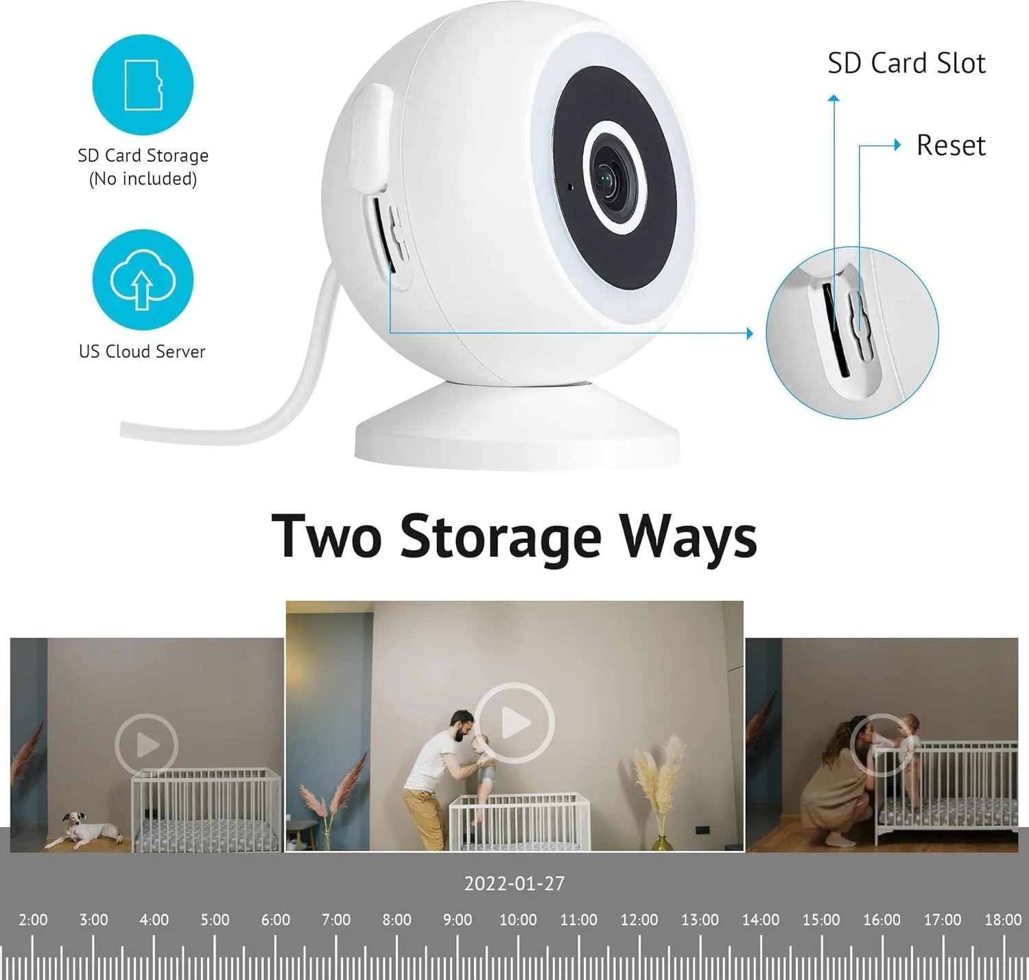 LaView 8MP 4K Security Cameras Outdoor Indoor Wired,IP65, Starlight Sensor & 100 Ft Night Vision,Motion/Person Detection,2-Way Audio/Spotlight,US Cloud,iOS & Android & Web Access