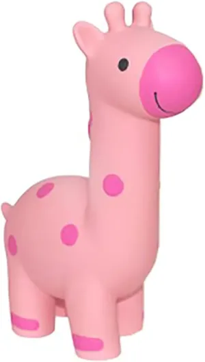 Multipet Minipet Latex Giraffe 5" Dog Toy with Squeaker (Assorted Color, 1 Pack)