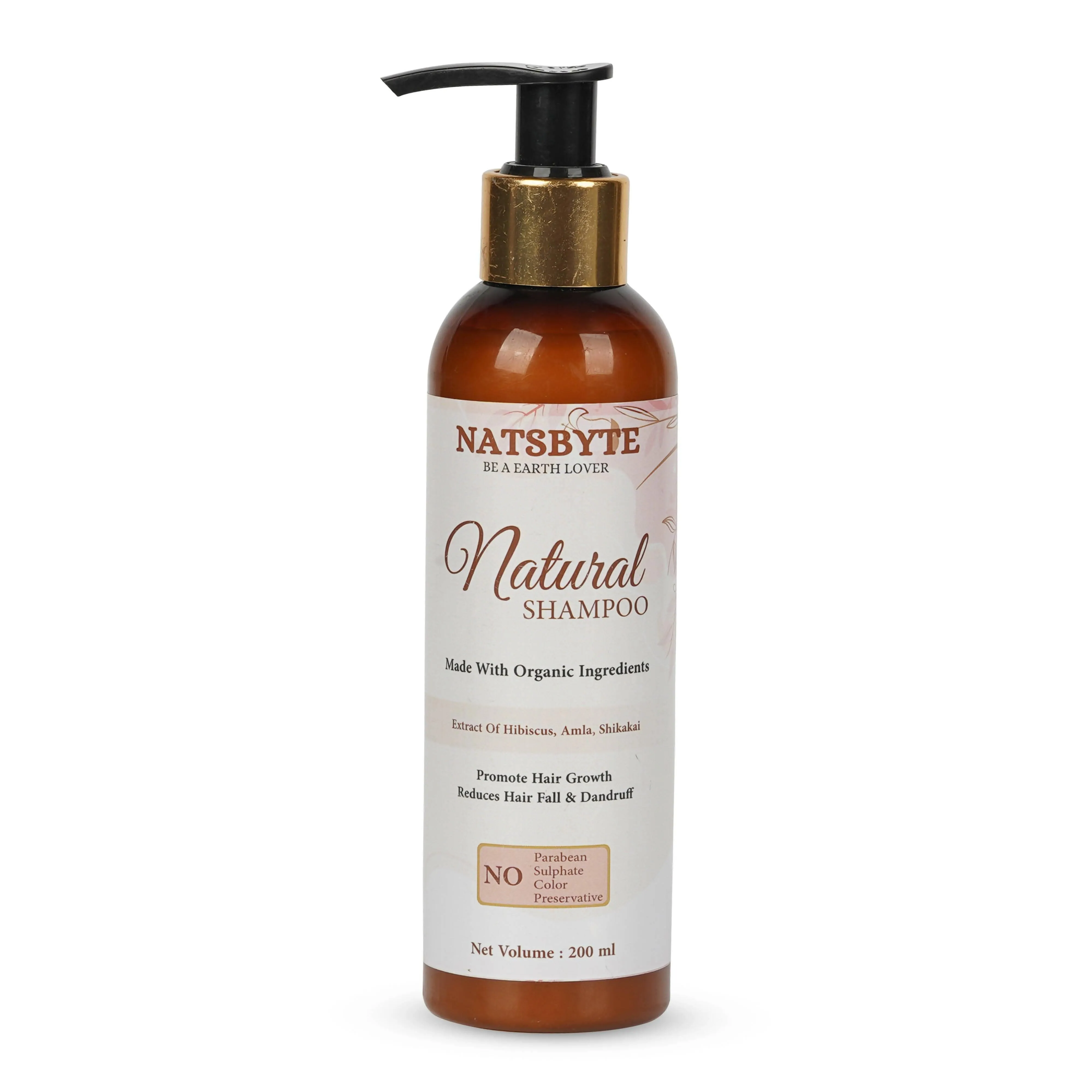 Natsbyte Ayurveda Herbal Shampoo | Handmade Homemade Shampoo | Infused with Organic Herbs | Anti Hair Fall Shampoo | Hair Growth Shampoo - 200 ml