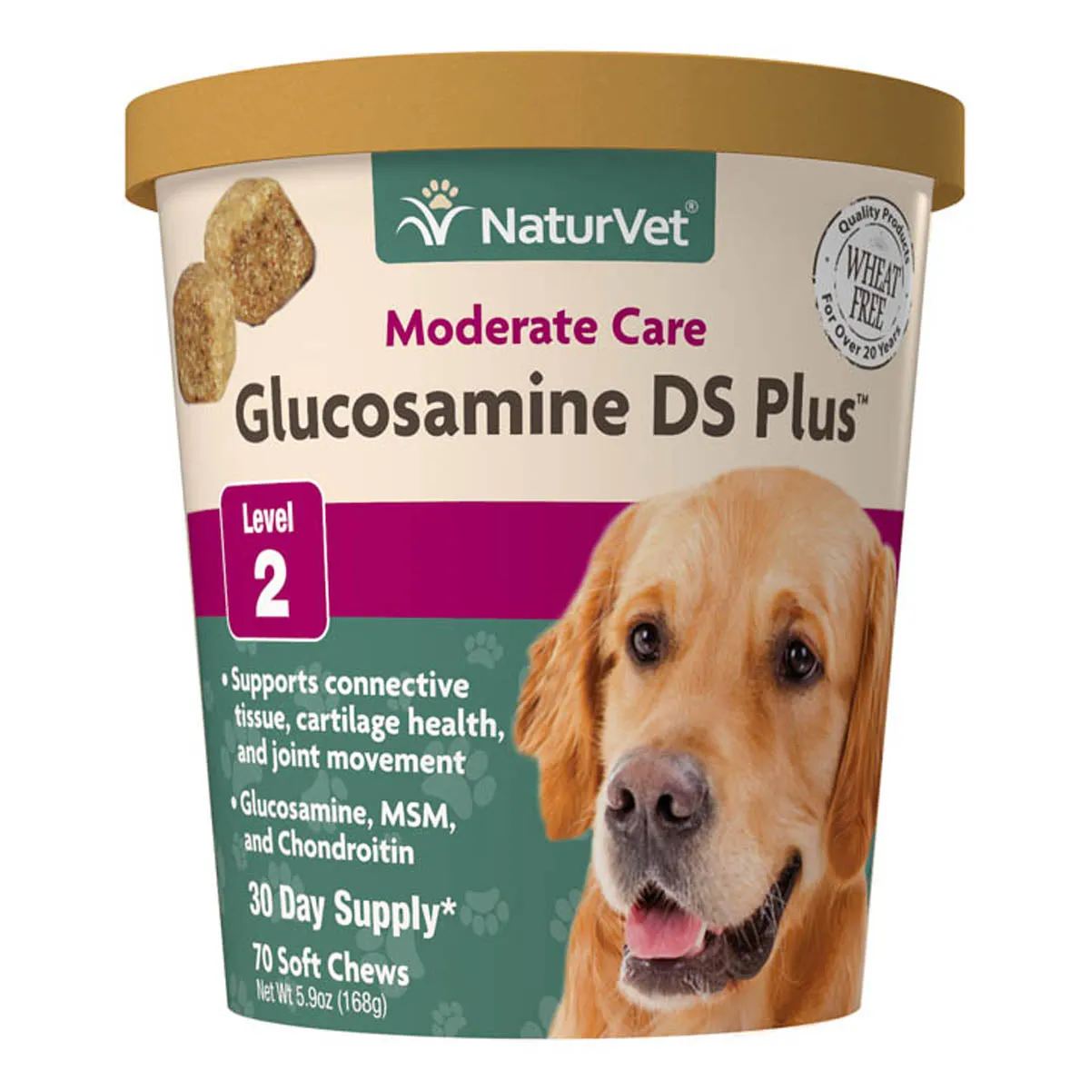 Naturvet Glucosamine DS Plus 70 Soft Chews Level 2
