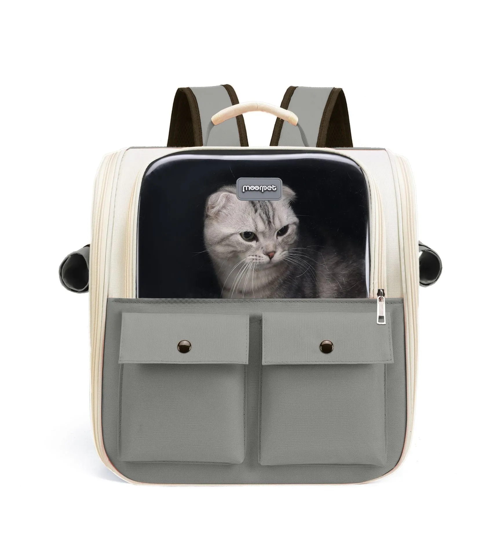 Oxford Cat Cage Shaped Backpack Handbags  Foldable Breathable Pet Trave Backpacks