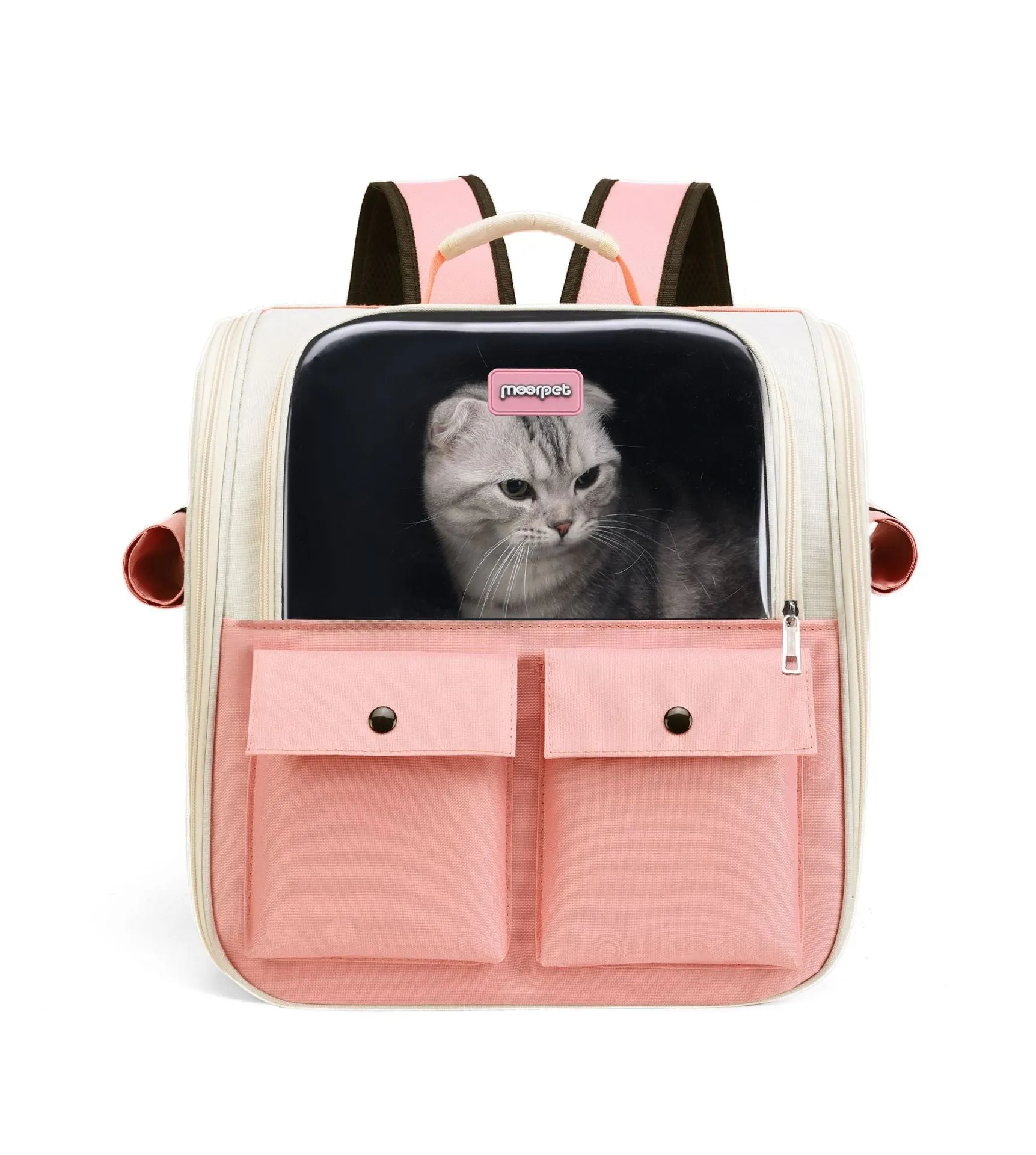 Oxford Cat Cage Shaped Backpack Handbags  Foldable Breathable Pet Trave Backpacks