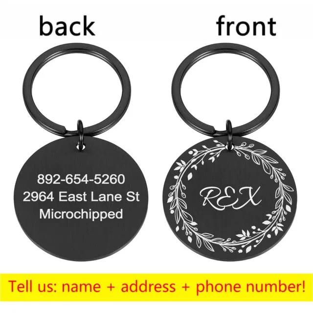Personalized Pet Tag | Custom Tag | Cat Tag | Cat Collar Tag | Cat ID Tag | Dog ID Tag | Dog Name Tag | Dog Tag | Pet ID tags | Pet Name Tag