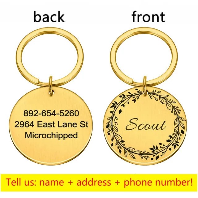 Personalized Pet Tag | Custom Tag | Cat Tag | Cat Collar Tag | Cat ID Tag | Dog ID Tag | Dog Name Tag | Dog Tag | Pet ID tags | Pet Name Tag