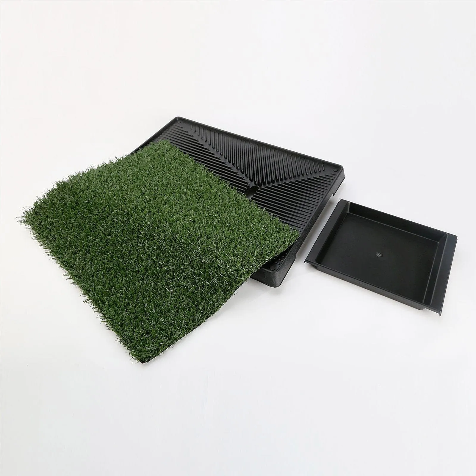 Pet Dog Potty Tray Training Toilet   1 Grass Mat 63cm x 50cm