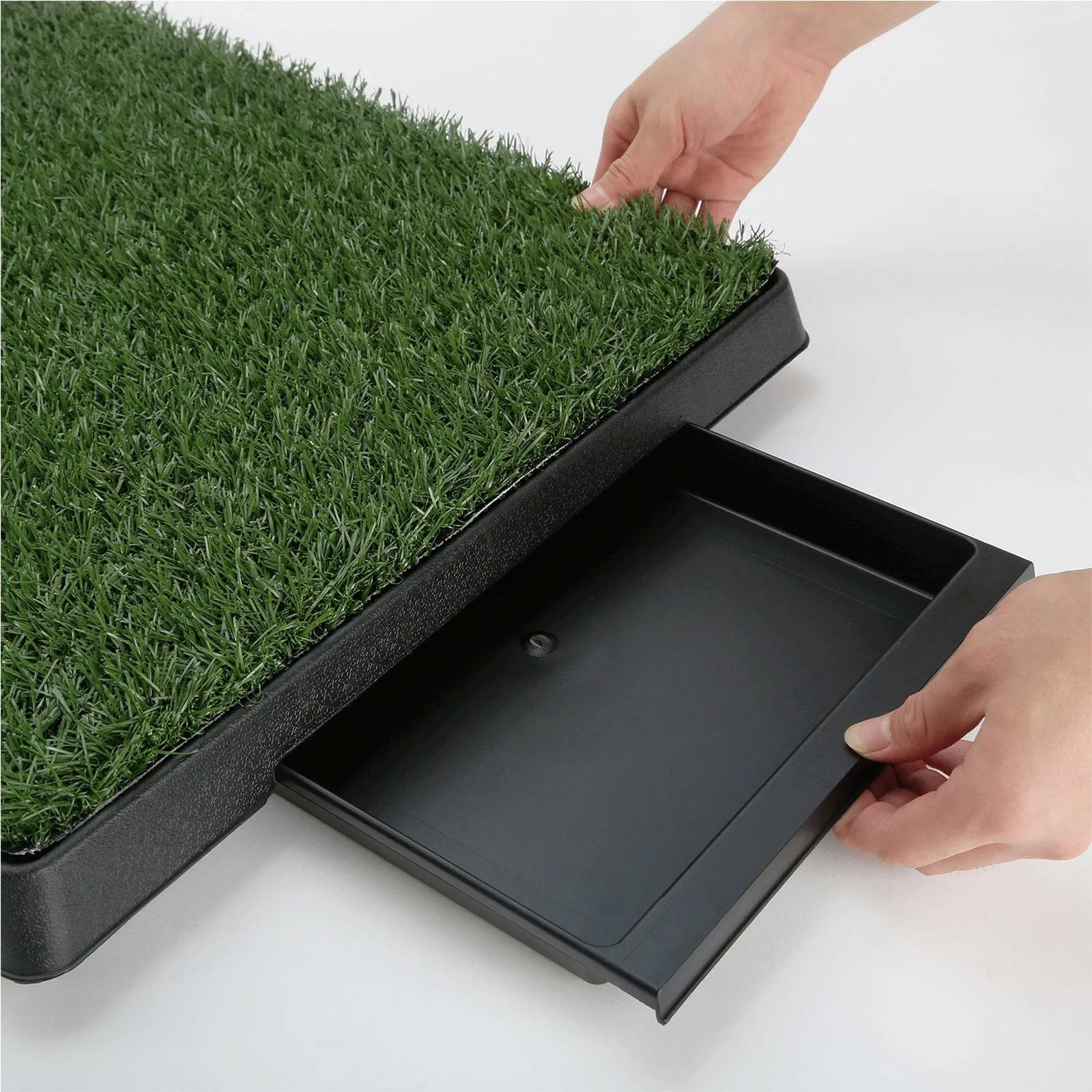 Pet Dog Potty Tray Training Toilet   1 Grass Mat 63cm x 50cm