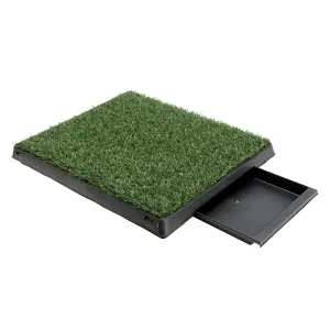 Pet Dog Potty Tray Training Toilet   1 Grass Mat 63cm x 50cm