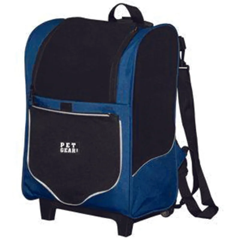 Pet Gear, I-GO2 (Sport) 5-in-1 Pet Carrier [Backpack/Tote/Roller Bag/Car Seat], Misty Blue
