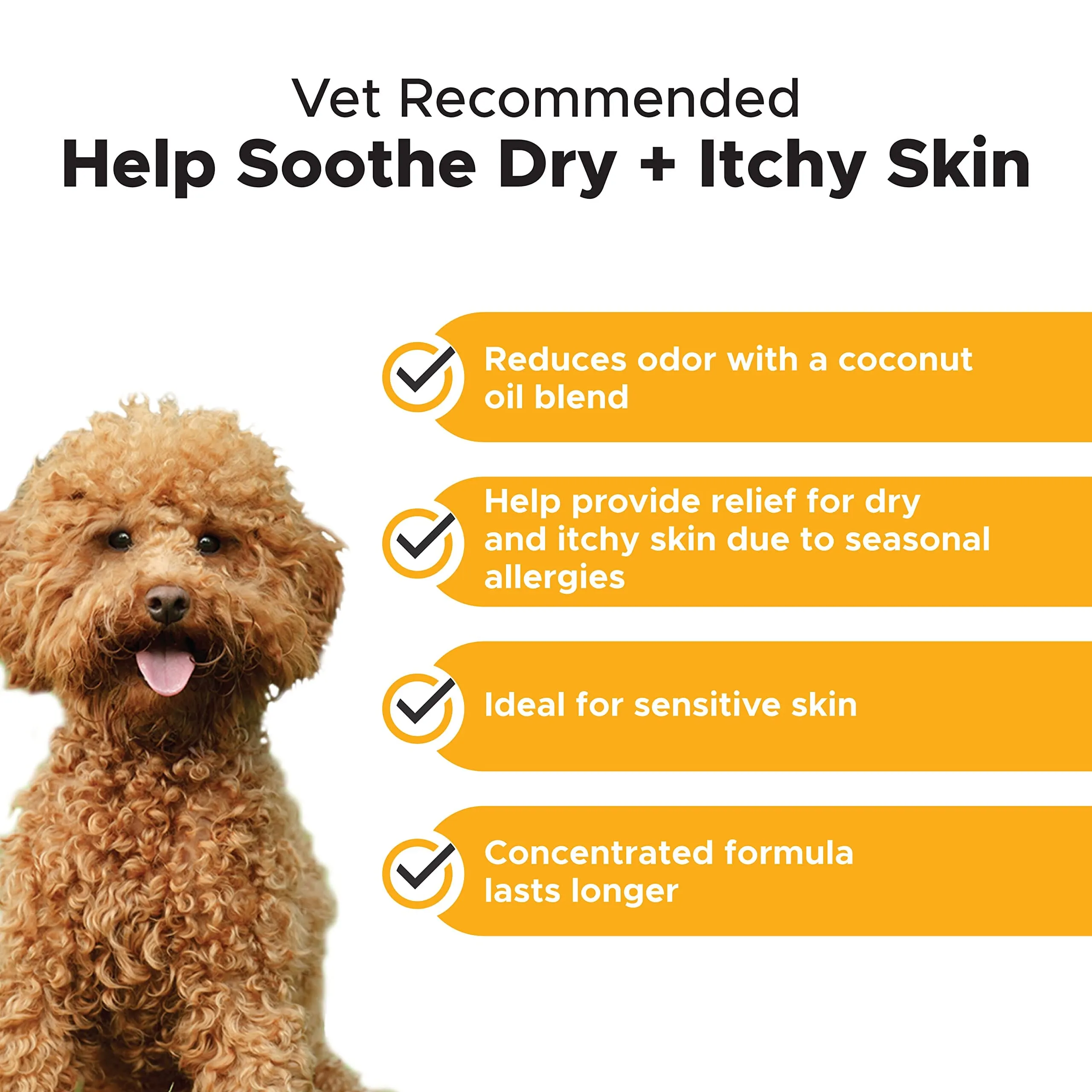 Pet Honesty Allergy Anti-Itch Cat and Dog Shampoo - 16 Oz