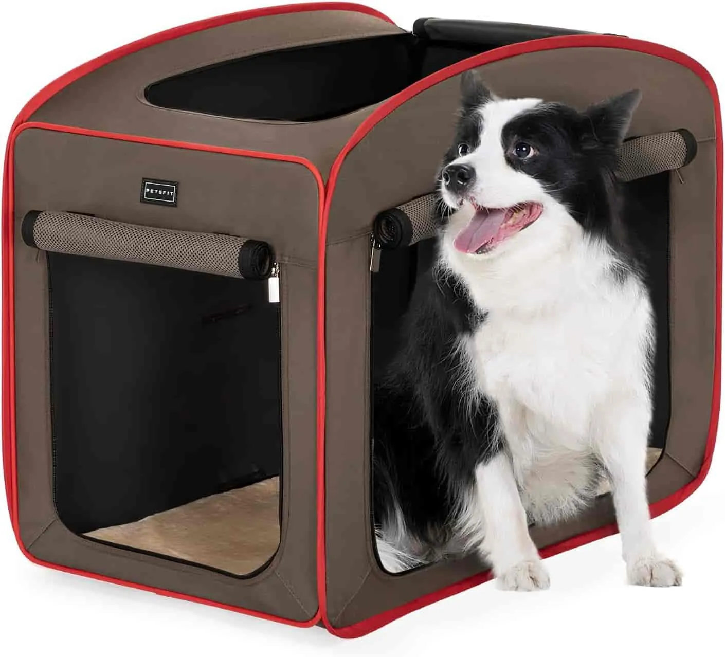 PETSFIT Travel Dog Crate Collapsible Dog Kennel Collapsible