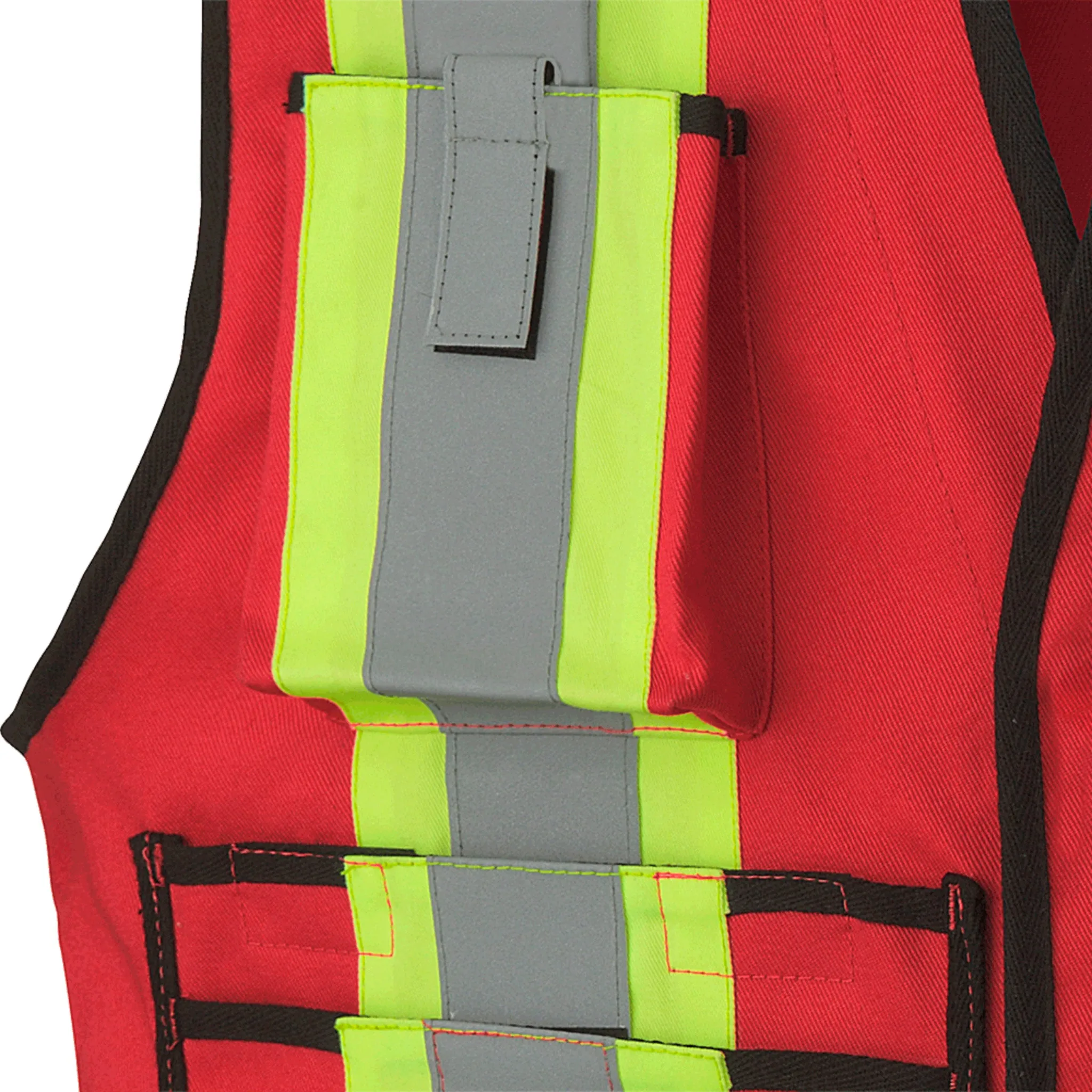 Pioneer Men's Hi Vis FR-Tech® Flame Resistant Work Vest CSA 88% Cotton/12% Nylon, ARC Rated, Reliable & Reflective Safety Vest, FR/ARC | Sizes S-4XL