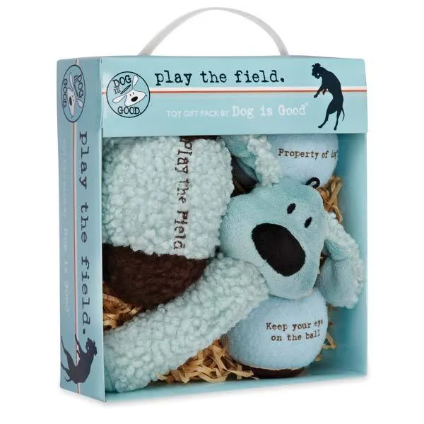 Play the Field 4-Piece Dog Toy Gift Pack