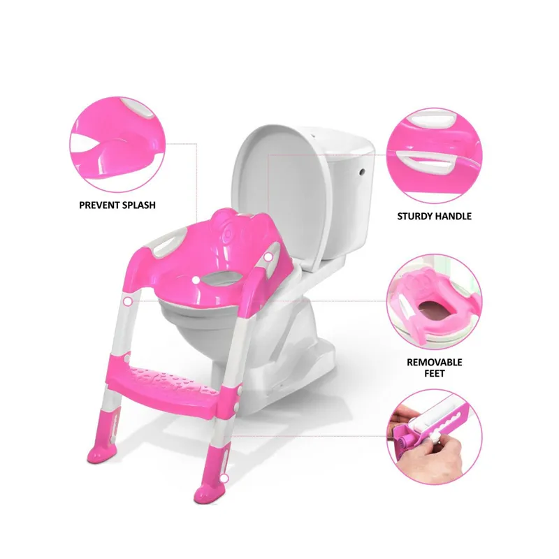 Potty Toilet Training Seat With Adjustable Ladder