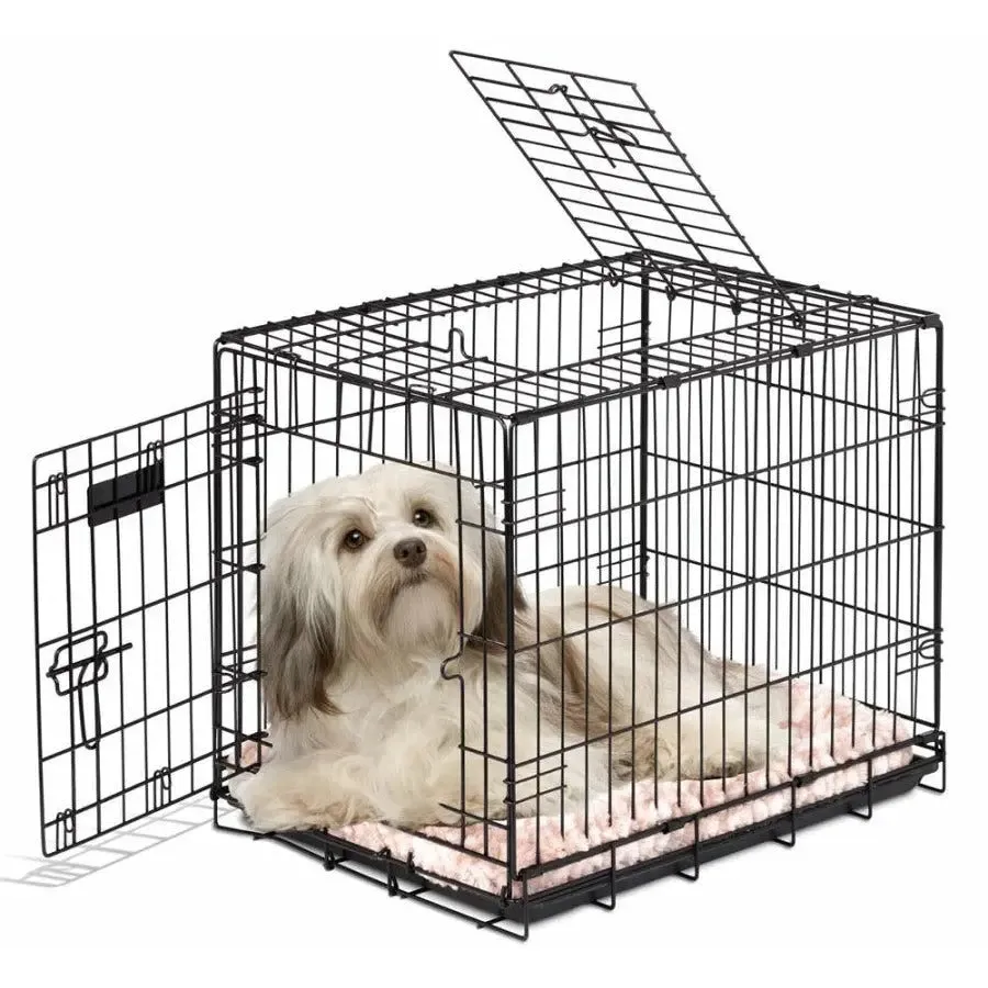 Precision Pet Products 2 Door Great Dog Crates Hard-Sided Black