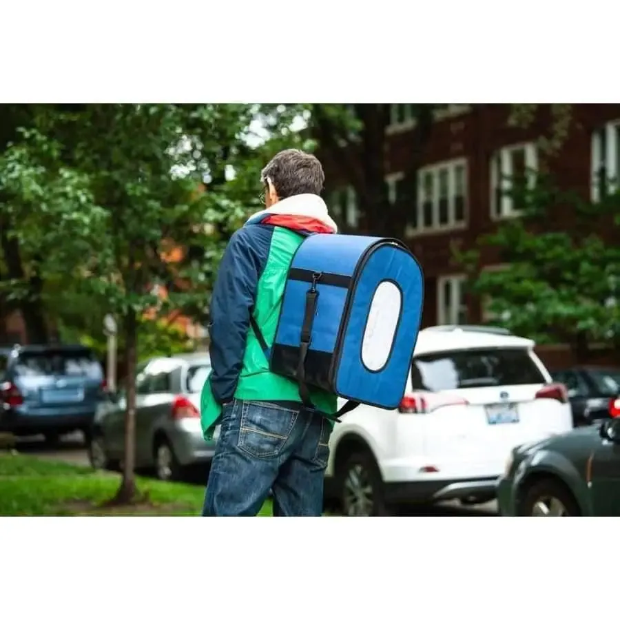 Prevue Pet Products Bird Travel Carrier Backpack Blue, Black