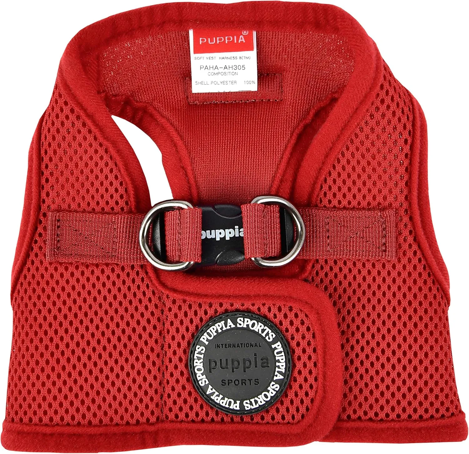 PUPPIA International PUAH305WNXL Soft Harness B Vest, X-Large, Wine Red