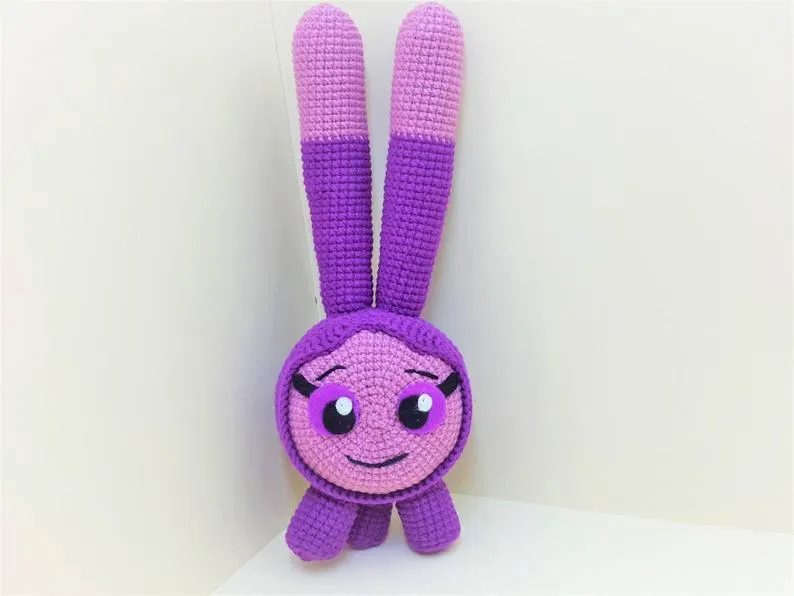 Set of  8 crochet handmade squeaky peepers plushies