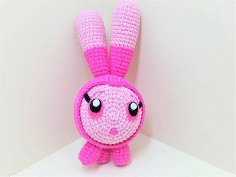 Set of  8 crochet handmade squeaky peepers plushies