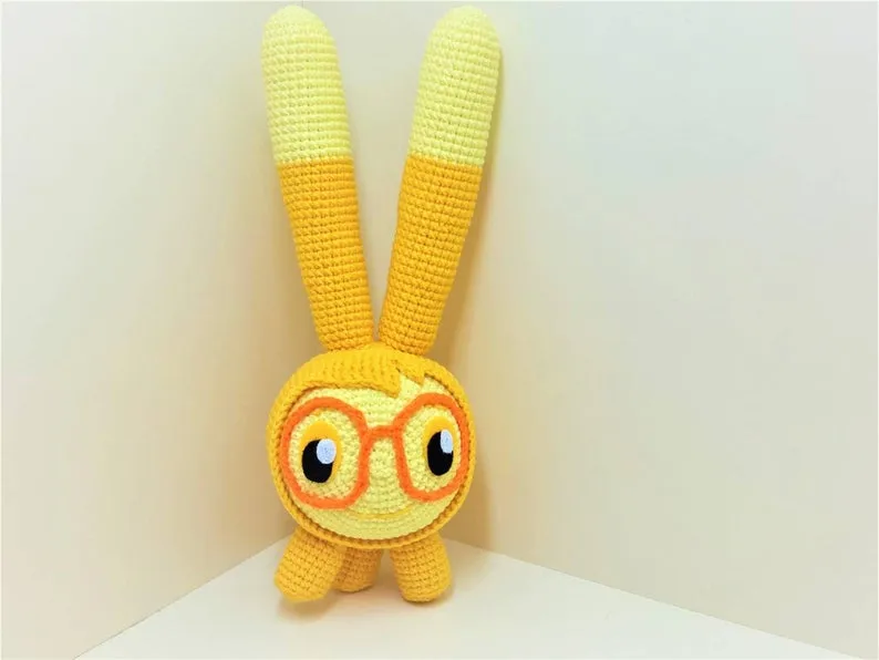 Set of  8 crochet handmade squeaky peepers plushies