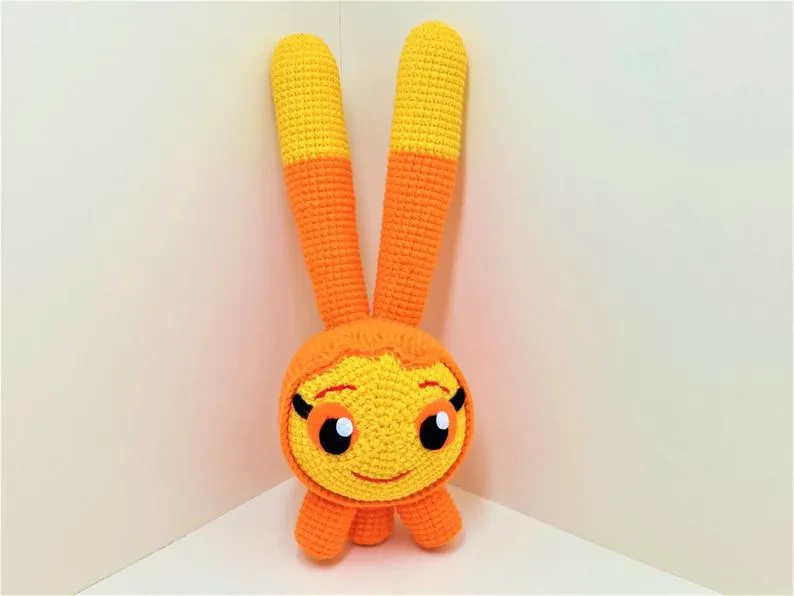 Set of  8 crochet handmade squeaky peepers plushies