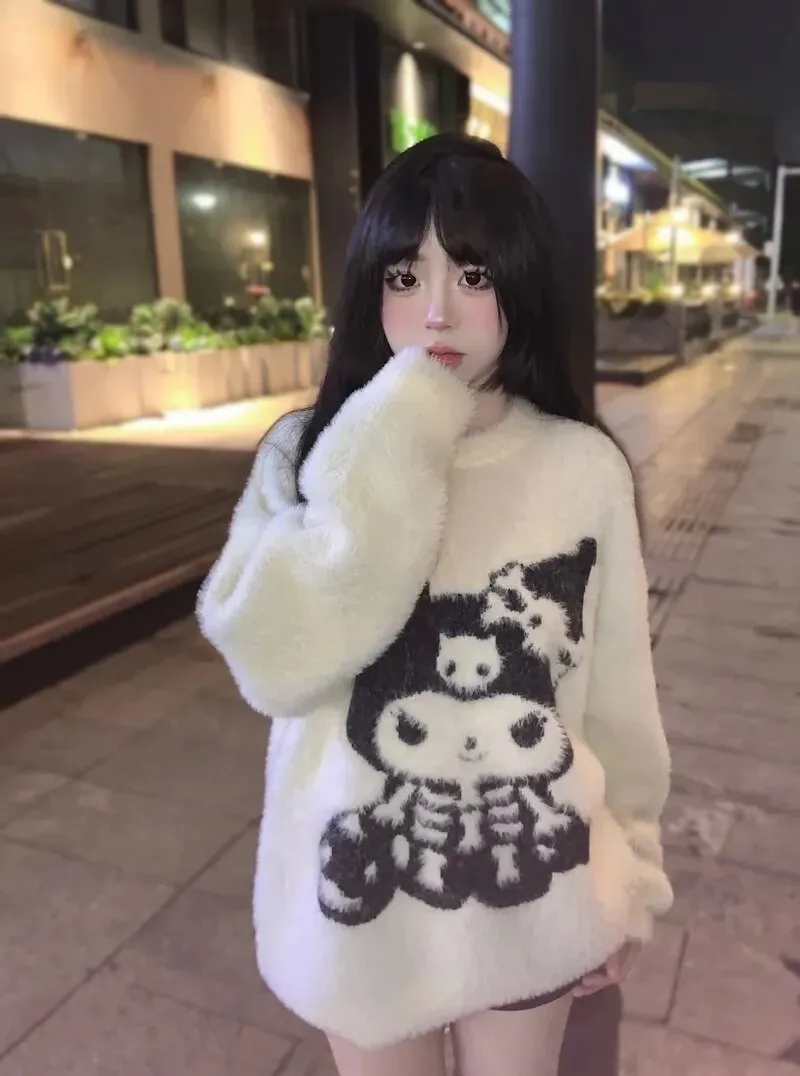 Skeleton Kuromi Sweater