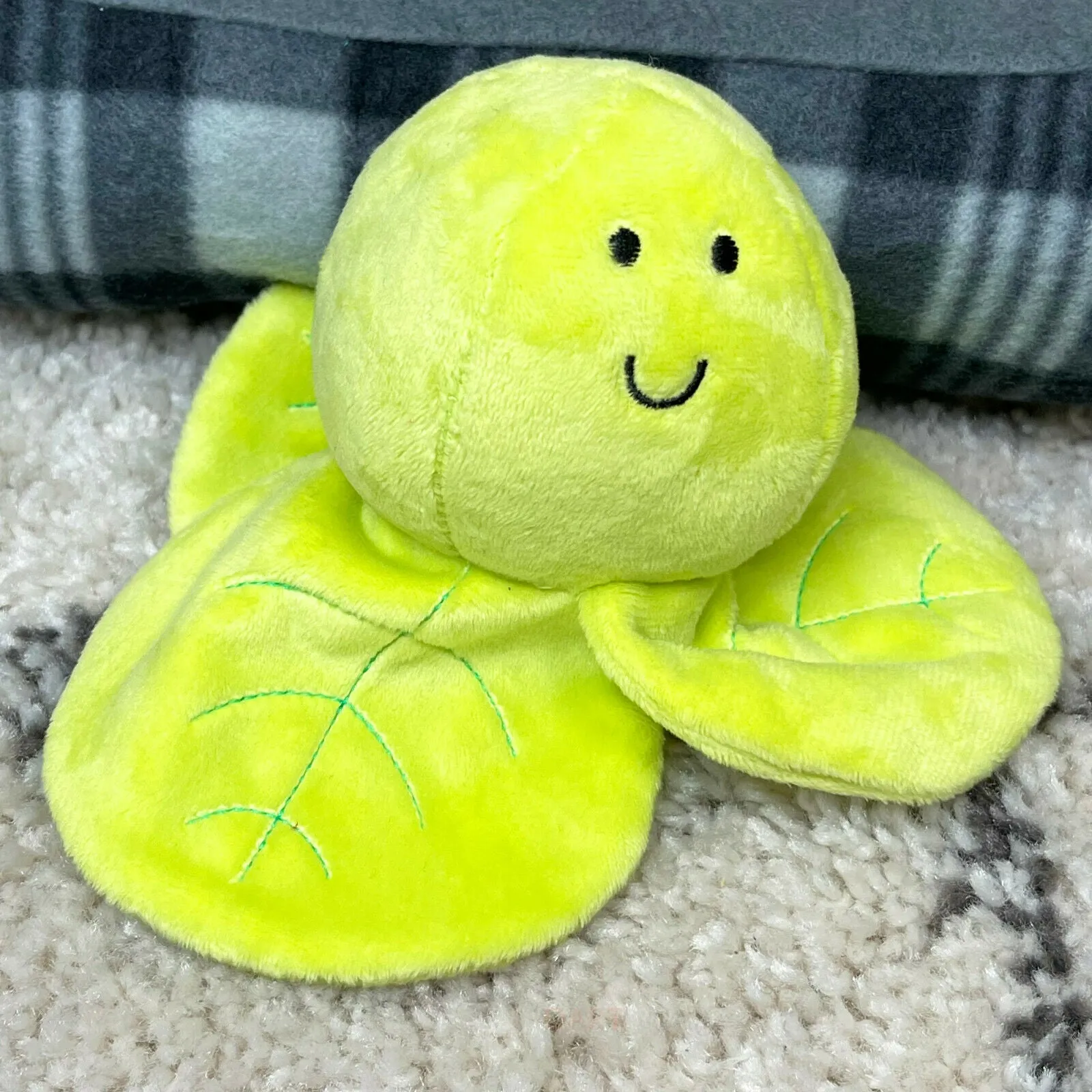 Soft Green Brussel Sprout Squeaky Dog Toy