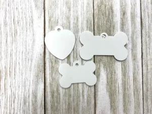 Sublimation Aluminum Pet ID Tag