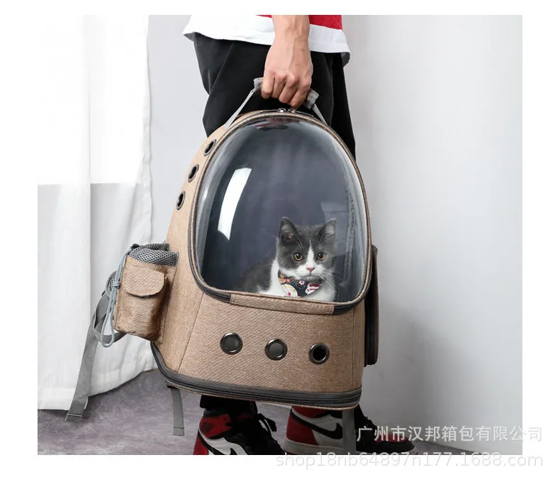 Travel Pet Carrier Space Capsule Backpack for Cat