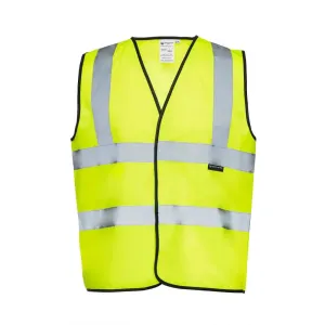 Two Band High Visibility Solid Safety Vest - 101 Series - ANSI Class 2