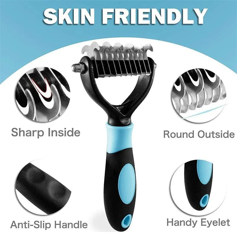 Two Sided Cat Deshedding Brush