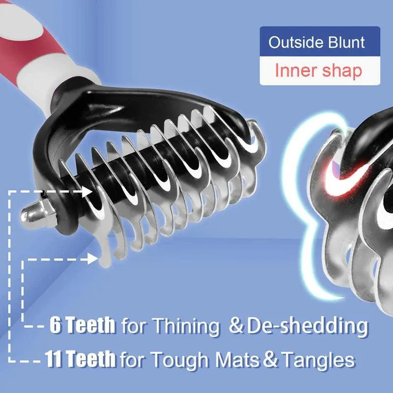Two Sided Cat Deshedding Brush