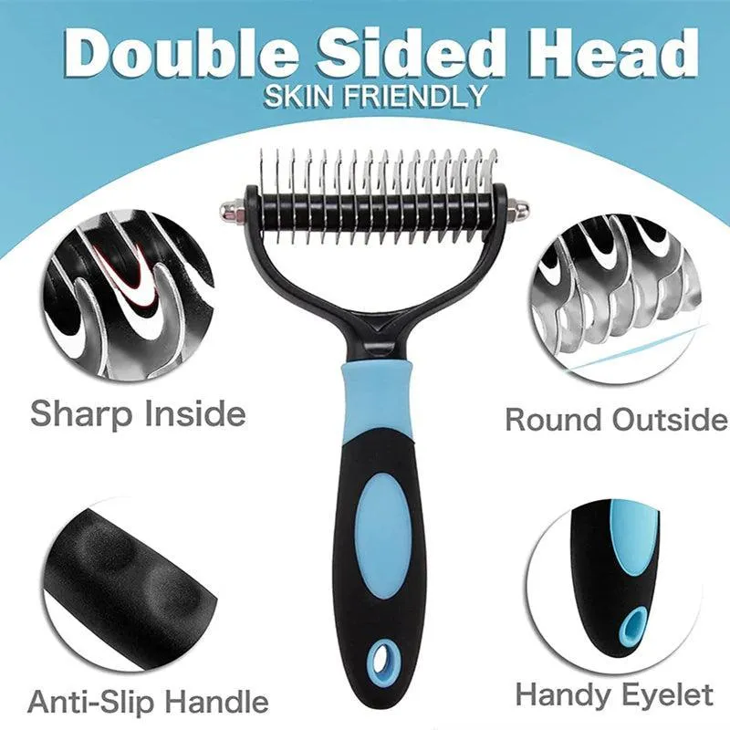 Two Sided Cat Deshedding Brush