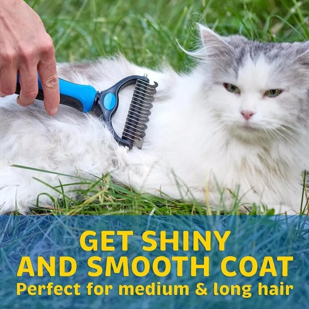 Two Sided Cat Deshedding Brush