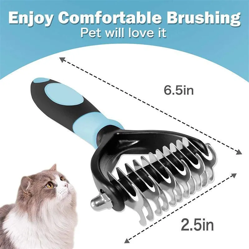 Two Sided Cat Deshedding Brush