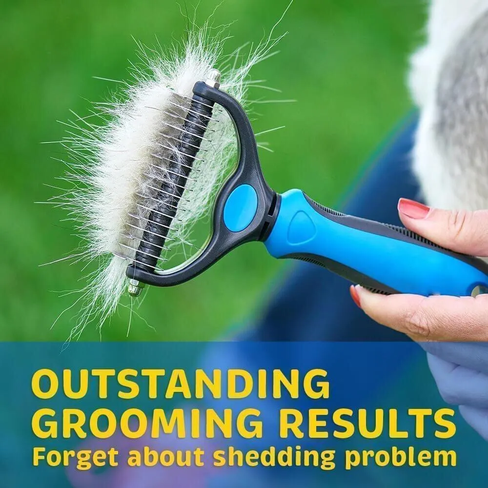 Two Sided Cat Deshedding Brush