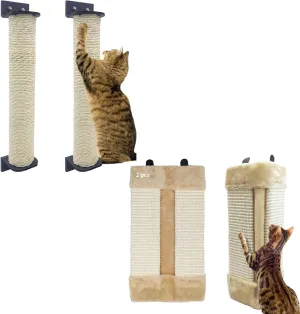 VCEPJH Cat Scratching Post for Crate Cage Mounted for Scratching and Corner Cat Scratcher Sisal Wall Mounted Scratching Board Kitty Scratch Pads for Indoor Cats Resistant Furniture Protector